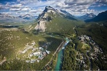 Banff Town, Aerial-Banff National Park Banff Town, Aerial-Banff National Park